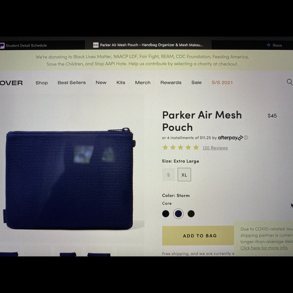 Sold! Dagne Dover Parker mesh bag XL! Discontinued style! Peach/ coral color!! - Picture 3 of 3